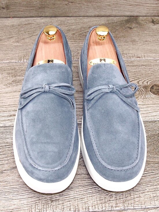 *NEW* $325 Allen Edmonds SANTA ROSA Loafer 9 D Denim Suede * add $15 new Trees main image 11